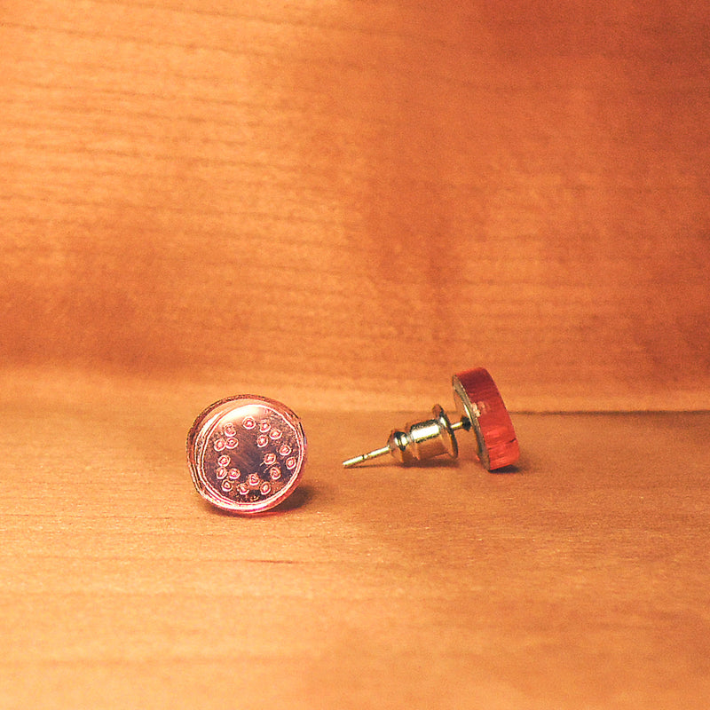 PULPY PINK PASSIONFRUIT EARRINGS